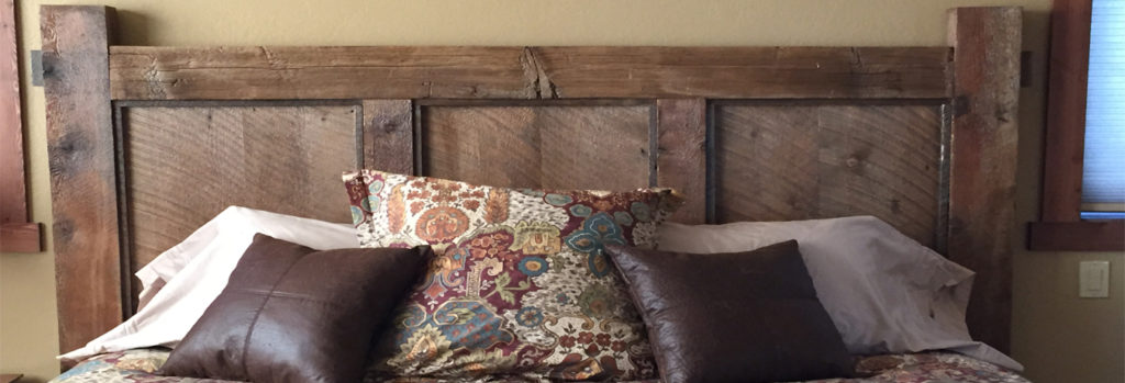 King barnwood bed